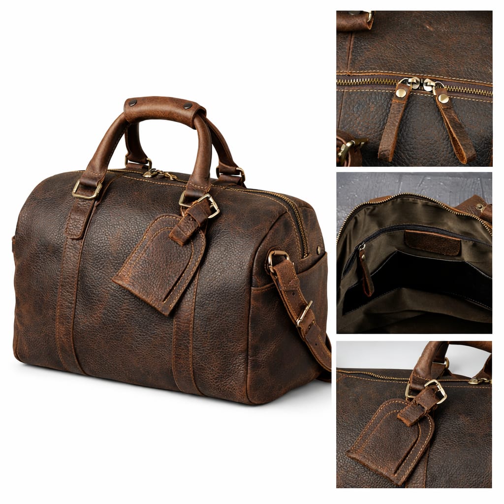 Bolsa em Couro Genuíno Oversize