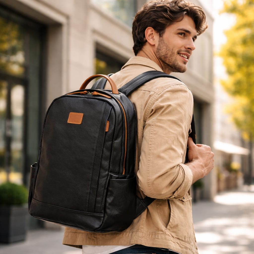 Mochila em Couro Genuíno