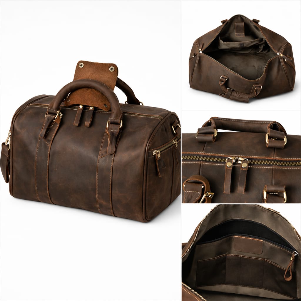 Bolsa em Couro Genuíno Oversize