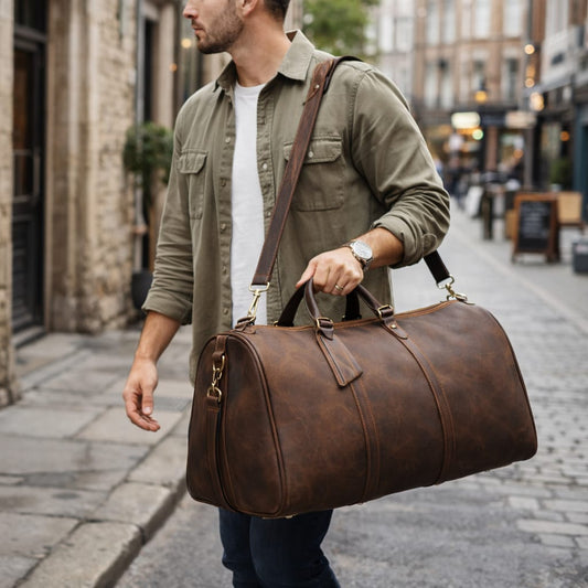 Bolsa em Couro Genuíno Oversize