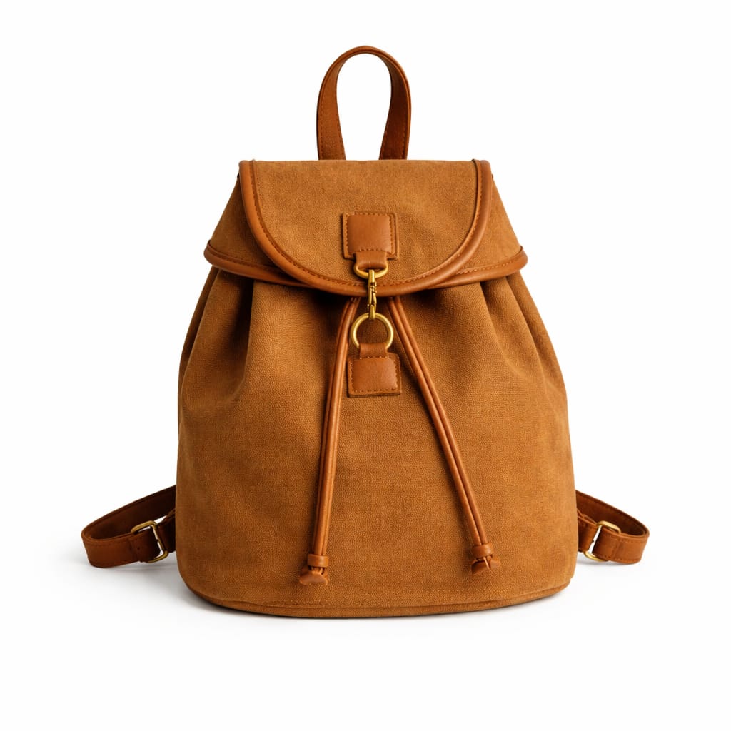 Mochila Casual em Suede