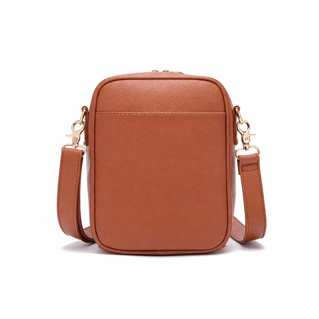 Bolsa Tiracolo Retro em Couro PU