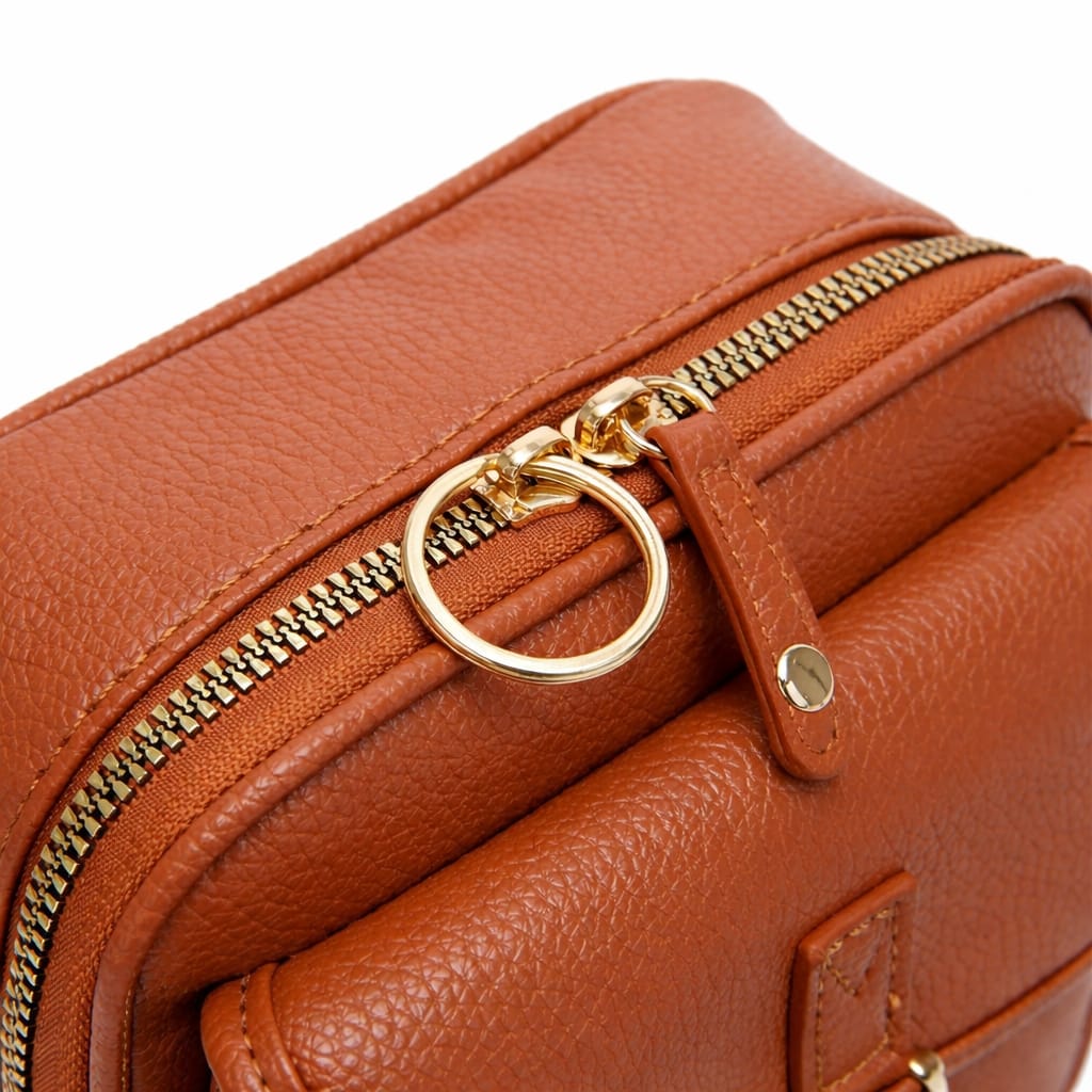 Bolsa Tiracolo Retro em Couro PU